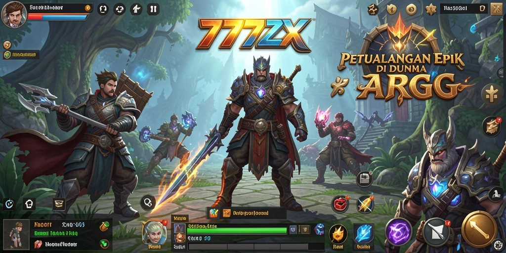 Gameplay seru di dunia petualangan ARPG 777ZX.
