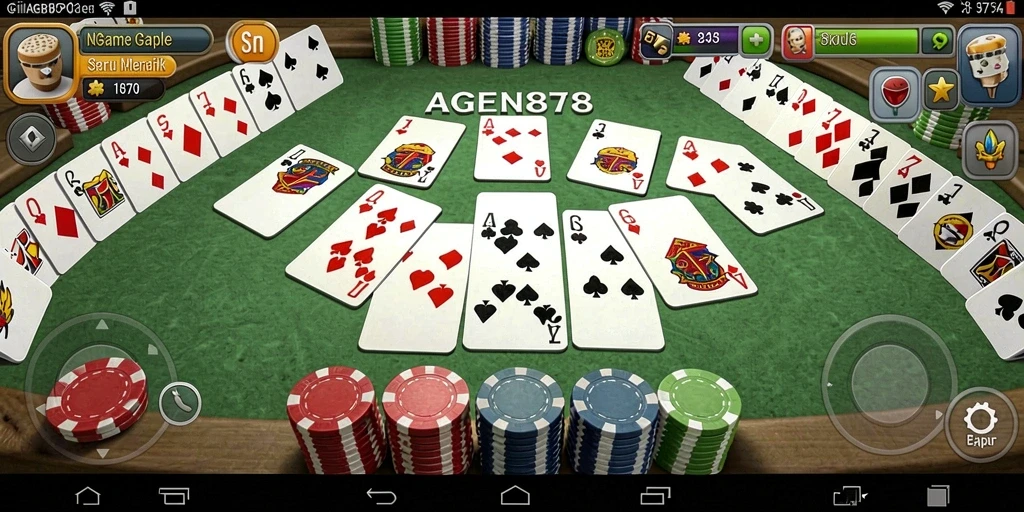 Screenshot gameplay Gaple AGEN878 yang penuh aksi.