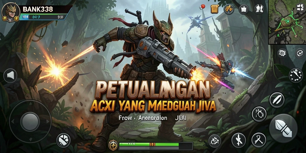 Tampilan gameplay mendebarkan dari BANK338 dalam dunia ARPG.