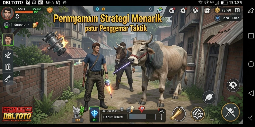 Tangkapan layar gameplay DBLTOTO menampilkan aksi strategis yang intens.