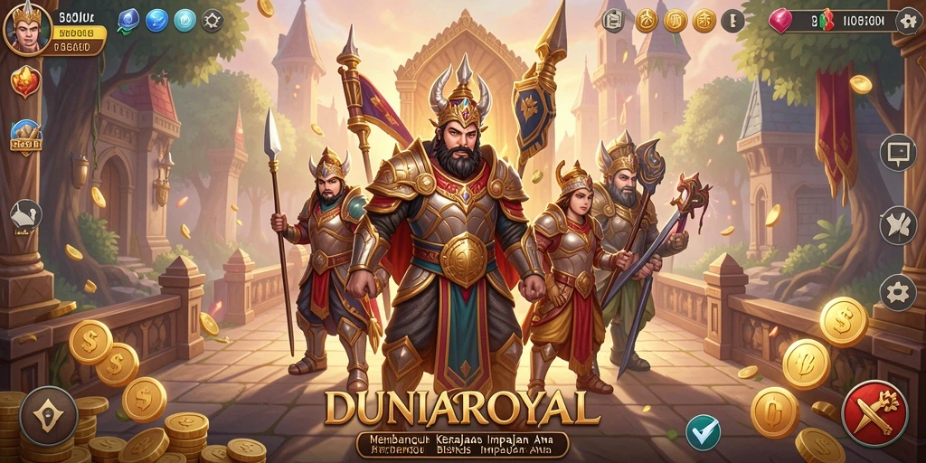 Tampilan menawan dari gameplay DUNIAROYAL yang seru.