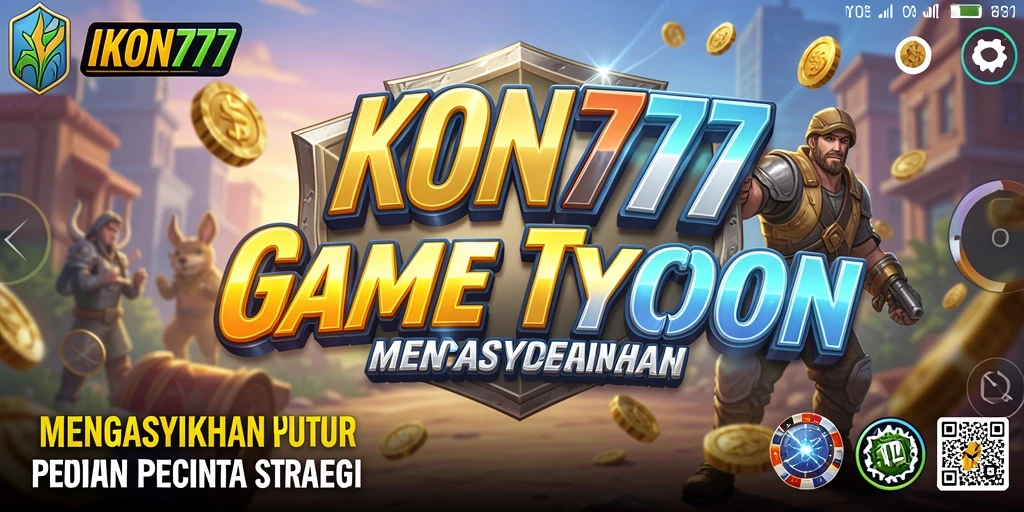 Tampilan gameplay menarik dari IKON777 yang menunjukkan manajemen bisnis.