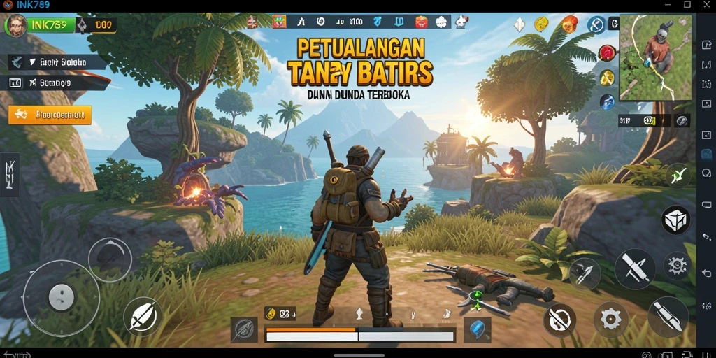 Tampilan gameplay INK789 dengan eksplorasi dunia terbuka yang menakjubkan.