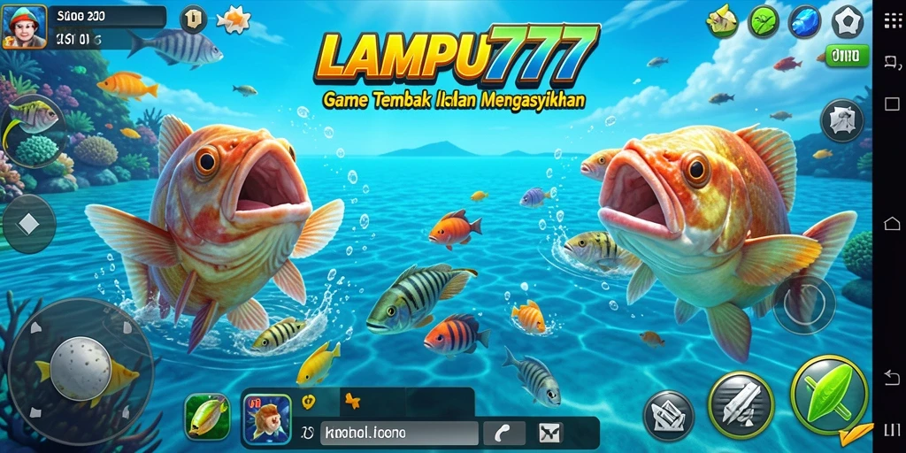 Gameplay seru dengan aksi tembak ikan yang mendebarkan.