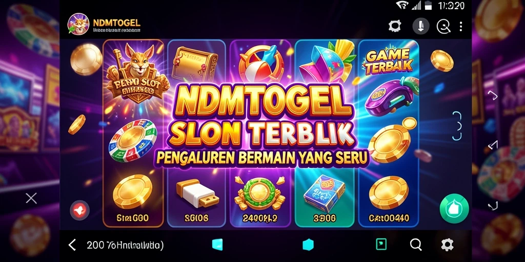 Tampilan permainan Slot yang menggairahkan dan penuh warna.