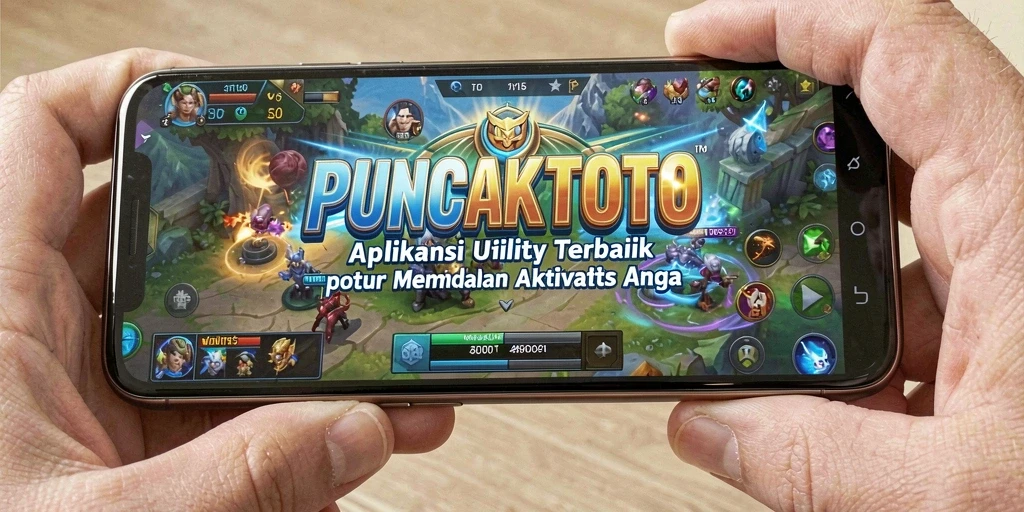 Screenshot utama PUNCAKTOTO menampilkan antarmuka aplikasi Utility yang bersih dan fungsional.
