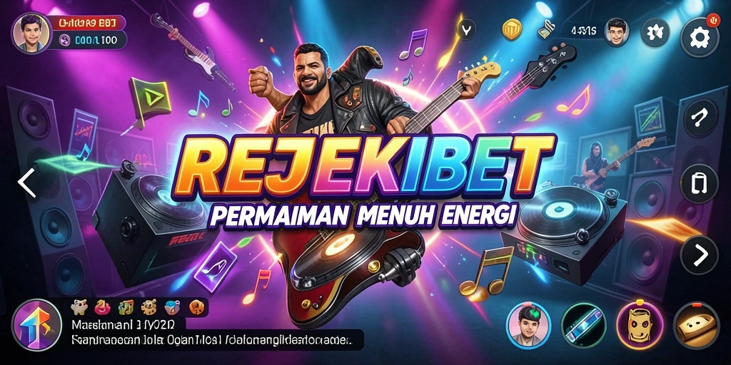 Tampilan gameplay REJEKIBET yang mengasyikkan saat bermain musik.