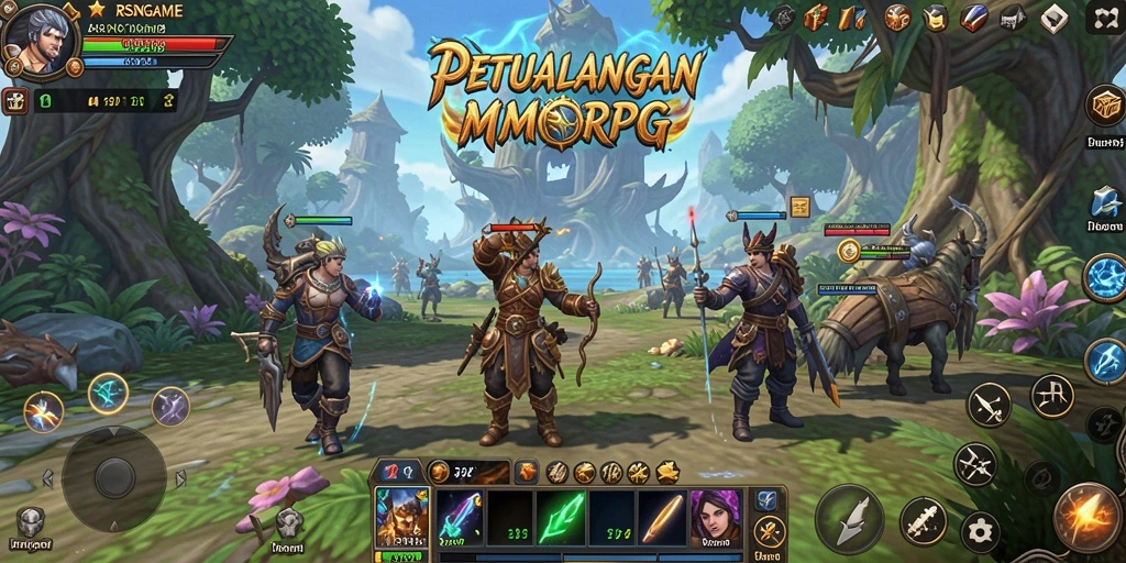 Screenshot gameplay menunjukkan aksi seru dalam RSNGAME.