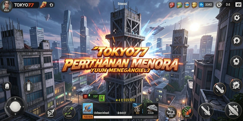 Tampilan gameplay TOKYO77 yang memukau dan menegangkan.