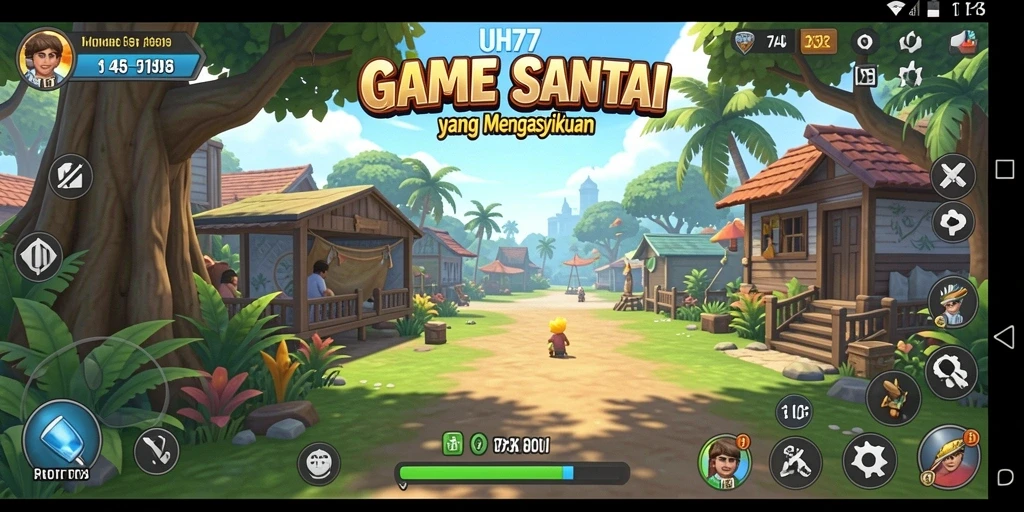 Tangkapan layar UH77 menunjukkan momen seru saat bermain game Casual.