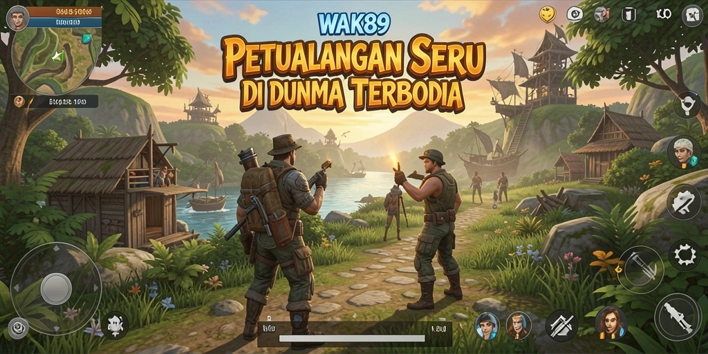Tampilan gameplay seru dalam WAK89 yang menampilkan petualangan menantang.